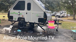 Aliner Scout Pole TV mount [upl. by Hill]