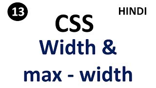 CSS width and maxwidth property  Part13  CSS Tutorial For Beginners  Tutorial007 [upl. by Ys]