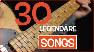 EGitarren Lieder  30 Top Songs Riffs [upl. by Enialed]