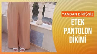 YANDAN DİKİŞSİZ ETEK PANTOLON DİKİMİPART2 [upl. by O'Hara]