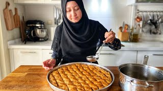 How to Make Baklava From Scratch Easy Turkish Walnut Baklava With Secrets You Cant Find [upl. by Hayarahs]