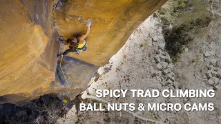 Amity Warme Spicy 512 Trad Climbing on Northern AZ Basalt [upl. by Marthena]