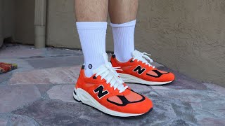 New Balance Teddy Santis Made In USA 990v2 MarigoldBlack Orange M990AI2 Review amp OnFeet [upl. by Nor]