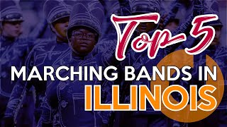 Top 5 High School Marching Bands in Illinois  2021 [upl. by Domenico]