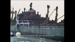 Migrazioni 30 anni fa la nave Vlora carica di albanesi in fuga [upl. by Hoo]