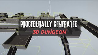 3D Procedural Dungeon Generation  Room based dungeon generation  Unity 3D [upl. by Annoit]