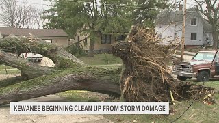 Kewanee begins clean up process after Fridays devastating storms [upl. by Aivek]