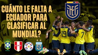 Cuánto le falta a Ecuador para clasificar al Mundial  Análisis y probabilidades Eliminatorias 2022 [upl. by Anrahs430]