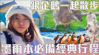 【澳洲墨爾本VLOG】墨爾本必備行程，企鵝島、彩虹小屋、野生動物園一日遊｜Yui ♡ [upl. by Albie]