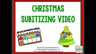 Christmas Subitizing Video SLOW Version [upl. by Shaddock484]