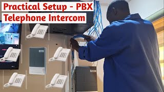 Telephone intercom system practical field demonstrational setup guide [upl. by Roana673]