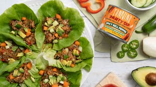 Tonnino Tuna Lettuce Wraps  Premium Yellowfin Tuna Chunks with spicy bell pepper [upl. by Dett]