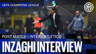 SIMONE INZAGHI INTERVIEW  INTER 10 ATLETICO MADRID 🎙️⚫🔵 [upl. by Mathia]