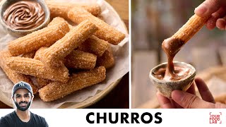 Eggless Churros Recipe  Perfect amp Easy Churros  चुरोस बनाने का आसान तरीका  Chef Sanjyot Keer [upl. by Conlen869]