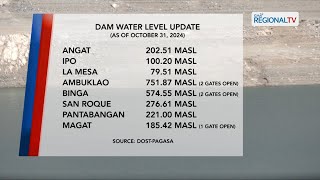 One North Central Luzon Dam level monitoring October 31 2024 [upl. by Canty]