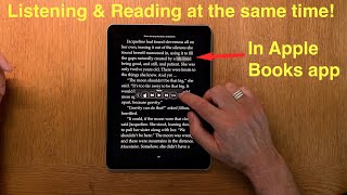 How To Listen Along while Reading an ebook in Apple Books app on an iPhone or iPad [upl. by Anayeek903]