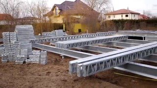 Fundatie Casa Krinner  Timisoara pentru Structura metalica quotUnic Rotarex® [upl. by Ettelloc]