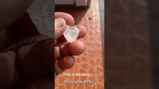 White stone with transparent look wow is this jem stone  Phenakite [upl. by Alaecim153]