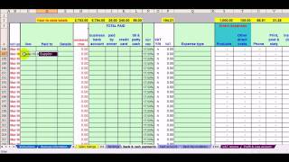 Hair Salon Bookkeeping amp VAT Spreadsheet [upl. by Hacker]