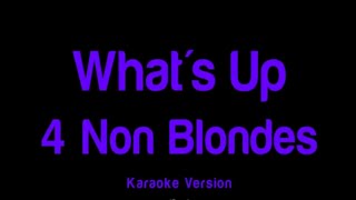 Whats Up 4 Non Blondes  karaoke version [upl. by Korff875]