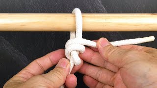 Halyard Hitch  Compact knot to join halyard to a shackle at top of a sail [upl. by Yenterb716]