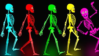 Five Skeletons Went Out on Halloween Night  Spooky Scary Skeletons Kids Songs hooplakidz [upl. by Yregram]