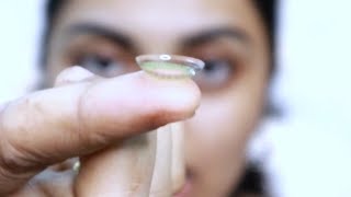 beginners guide  how to apply contact lenses [upl. by Isoais]