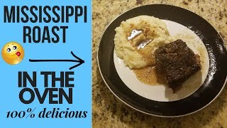 How To Make Mississippi Roast In The Oven  NO CROCK POT REQUIRED [upl. by Sitoiganap]