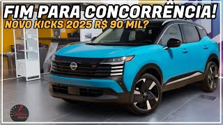 NOVO NISSAN KICKS 2025 PREÇO E QUALIDADES SUPERIORES AO LIDER SUV COMPACTO HYUNDAI CRETA [upl. by Ruthi]