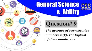 Average Questions  Math  General Science and Ability  Mian Shafiq  Study River  CSS Club [upl. by Edmunda]