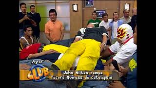 CATALEPSIA JohnMiltonOficial ROMPE guinnessworldrecords [upl. by Papke]