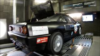 Ferrari Mondial T On the Dyno at Motorsport Developments In Blackpool Lancashire [upl. by Lasiaf184]