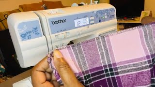 How To Use The Overcasting Foot On The Brother CS7205 Sewing Machine [upl. by Nymsaj]