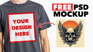 FREE TShirt Mockup  PSD Smart Object [upl. by Marcel]