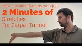 Wrist Exercises for Tendinitis Carpal Tunnel Syndrome  Avoid RSI injury in just 2 minutes a day [upl. by Sayles]