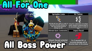 Unlocked All Boss Powers From All For One New Transformation  Anime Fighting Simulator Roblox [upl. by Snave]