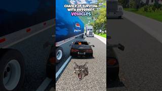 Chance of survival with different vehicles beamng beamngdrive game gameplay gaming beamngcrash [upl. by Gaylord976]