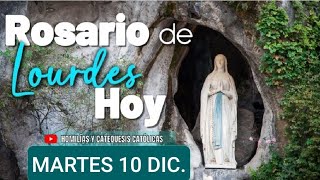 💐🌿⚘️ ROSARIO DESDE LOURDES HOY MARTES 10 DE DICIEMBRE DE 2024 MISTERIOS DOLOROSOS 💐🌿⚘️ [upl. by Damalas19]