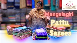 Pure Mangalagiri pattu Sarees  CNR Handlooms [upl. by Norbert]