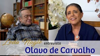 COM A PALAVRA O PROFESSOR E FILÓSOFO OLAVO DE CARVALHO  LEDA NAGLE [upl. by Aniretac417]