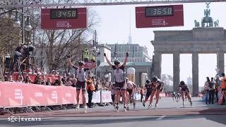 GENERALI BERLINER HALBMARATHON 2019 Zieleinläufe Inlineskating [upl. by Morell303]