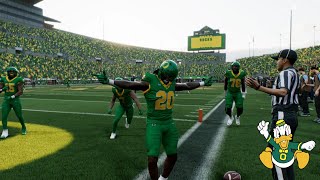 NEW OREGON UNIFORMS IN DISPLAY ON COLLEGE FOOTBALL 25 [upl. by Gathers]