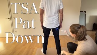 ASMR  TSA Pat Down Real Person Frisk Search amp Bag Check Metal Detector Detailed Body Search [upl. by Eiroc]