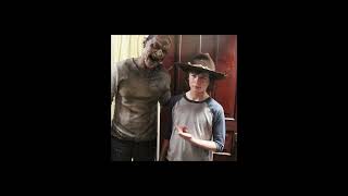 carl grimes carl poppa the walking dead sped up [upl. by Norud]