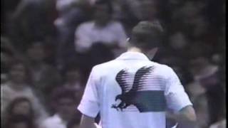 Philadelphia 1991 F Lendl vs Sampras [upl. by Akeemaj]