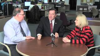 Indiana US Senator Joe Donnelly joins the nwicom Political Roundtable [upl. by Eelimaj365]