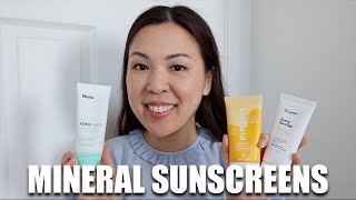 Mineral Sunscreen Review Testing and Comparing Sunscreen from Dr Jart Kinfield  Hero Cosmestics [upl. by Olatha]