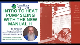 Intro to Heat Pump Sizing With The New Manual H [upl. by Tien]