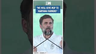 Shorts  quotWe will give MSP to Haryana farmersquot  Rahul Gandhi  Haryana Elections  Congress  BJP [upl. by Maguire]