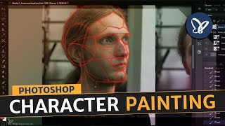 Photoshop Tutorial CharacterPainting  Anatomie eines Kopfes [upl. by Fong]